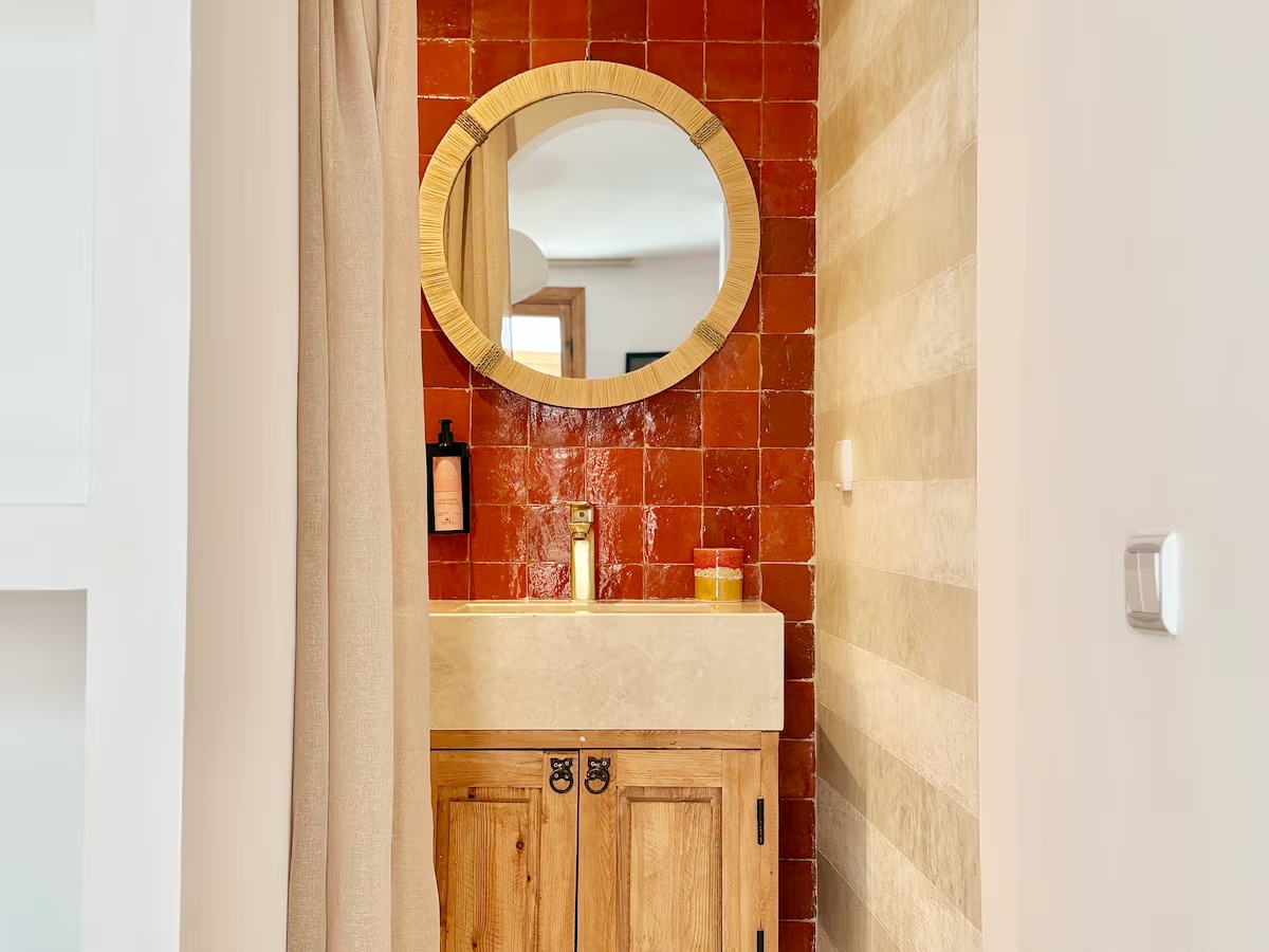 Salle de bain privative de la Chambre Terracotta